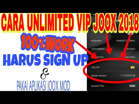 CARA UNLIMITED VIP JOOX MOD 2018 TERBARU!! JOOX MOD HARUS SIGN UP!!