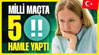 TÜRK OYUNCU Ekaterina Atalık MİLLİ MAÇTA 5 TANE FEDA (BRILLIANT HAMLE) YAPTI!