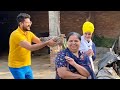 Visiting Taaye House 🏡 ਤਾਇਆ ਤਾਈ ਦਾ ਘਰ | Desi Murgi & Eggs🐓Funny Roosters Chasing | Punjabi Village