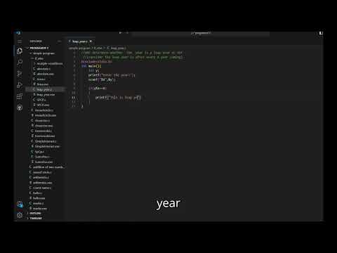 how to finding leap year  #cprogramming #coding #leapyear #programming #year #codingtutorial