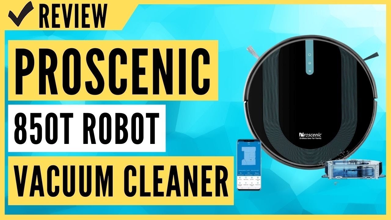 Proscenic 850T Robot Vacuum Cleaner, WiFi Connected Review YouTube