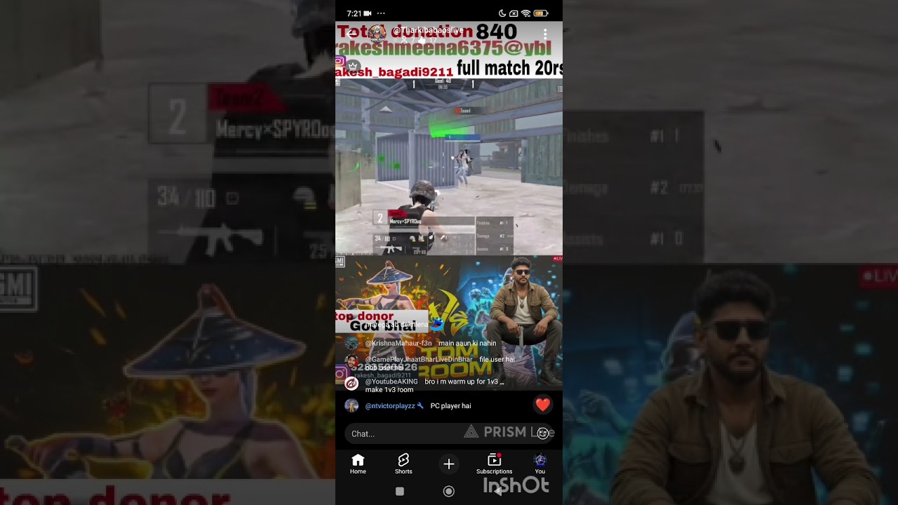 1v1 intense tdm fight on live stream 