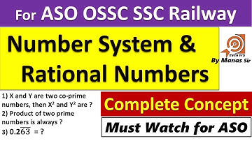 Number System Rational Numbers Complete Concept for ASO Secretariat