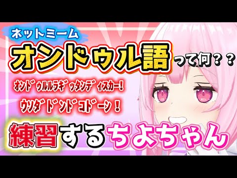 【ネットミーム】オンドゥル語を練習するちよちゃん　#あおぎり高校  #千代浦蝶美 #切り抜き  #vtuber 