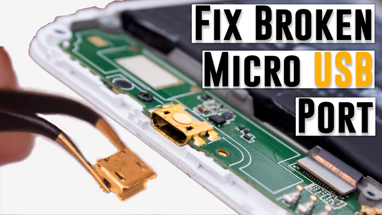 HOW TO MICRO USB PORT AT HOME !!!- NOT CHARGING - YouTube