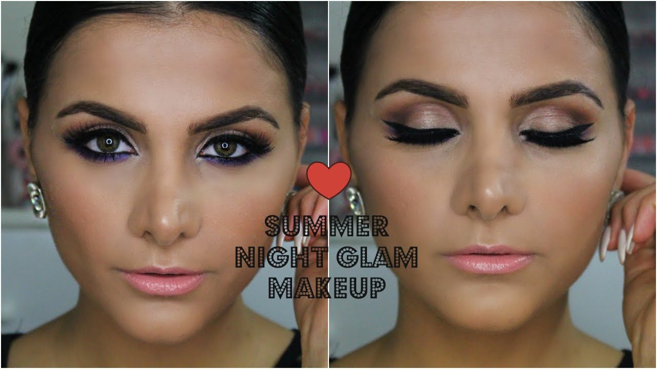 Summer Night Glam Makeup Tutorial Full Face Makeup Arabic YouTube