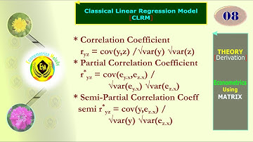 (semi) partial correlation coefficients || Stata || Econometrics || U/Grad || MPhil || PhD
