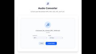 Audio Converter 1.0.0 Stop Installing Heavy Software! Convert Audio Online Free in 3 Seconds ⚡