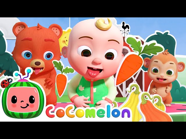 Yes Yes Vegetables (with Baby Animals) | CoComelon Nursery Rhymes & Kids Songs class=