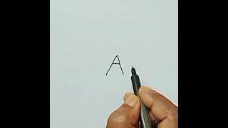 How To Draw Teddy BearWith Letter A #shorts