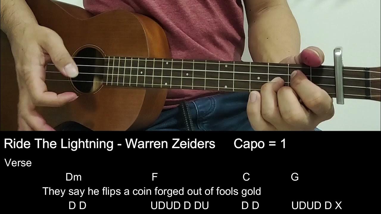 Ride The Lightning Warren Zeiders Ukulele Tutorial YouTube