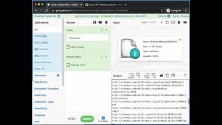 CyberChef: Analyzing OOXML Files for URLs