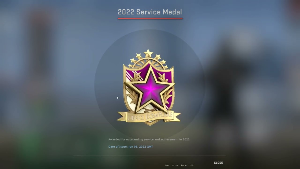 Pink Service Medal 2022