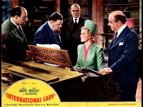 International Lady (1941) 🌈 Colorized 🎬 George Brent, Basil Rathbone, Ilona Massey