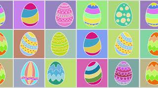 Happy Easter Background Loop - Easter Egg Loop