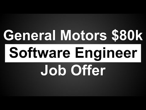 How I got an $80k Job Offer at General Motors (as a Software Engineer)