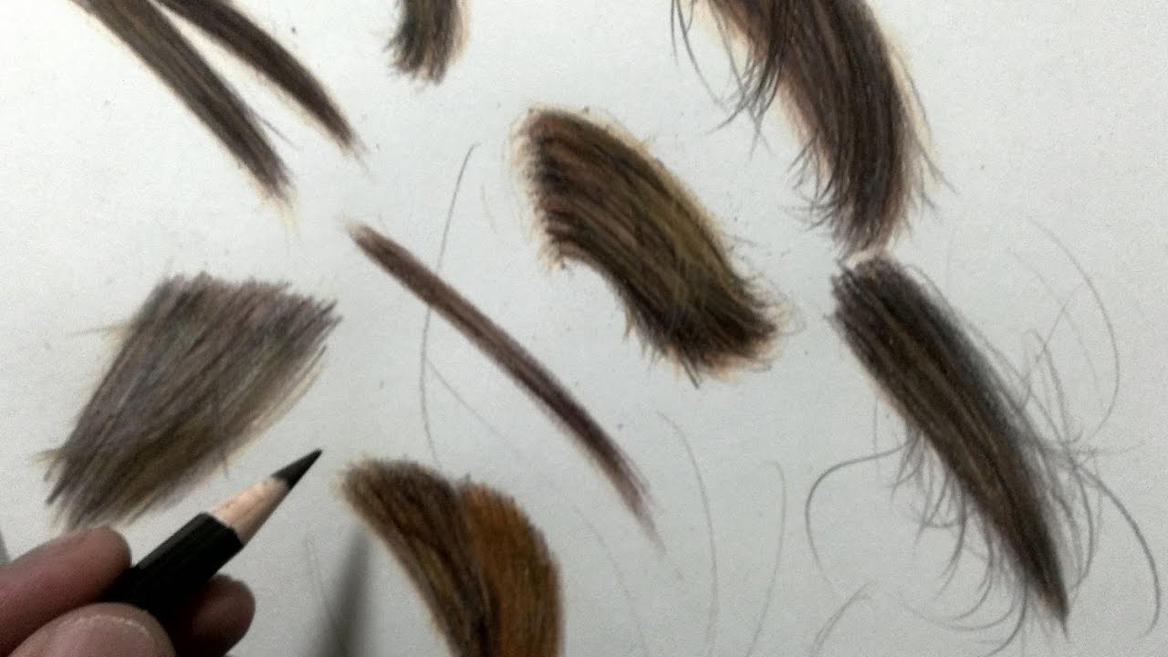 色鉛筆の塗り方 リアルな髪の毛の描き方 How To Draw Hyper Realistic Hair Youtube