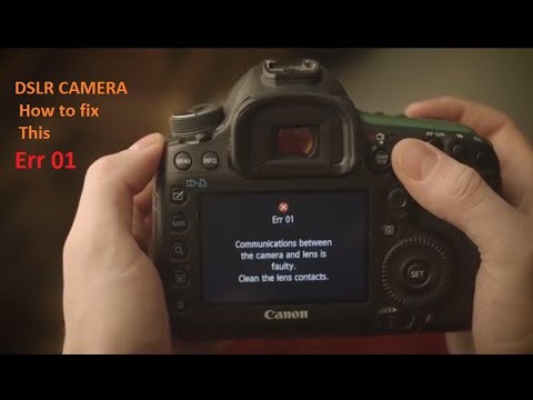 Canon Error|Fix: Err 01 |Canon camera problem| How to solve. 