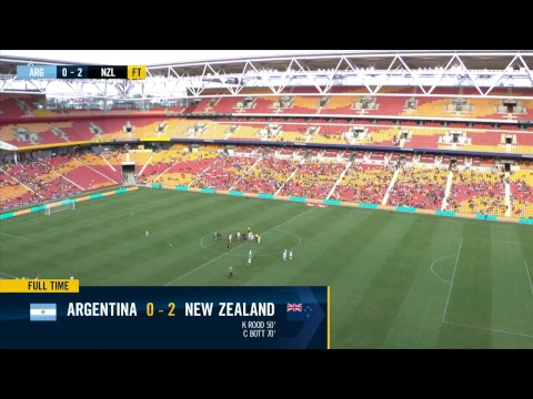football score International Women's Football: Cup of Nations - New Zealand v Argentina
