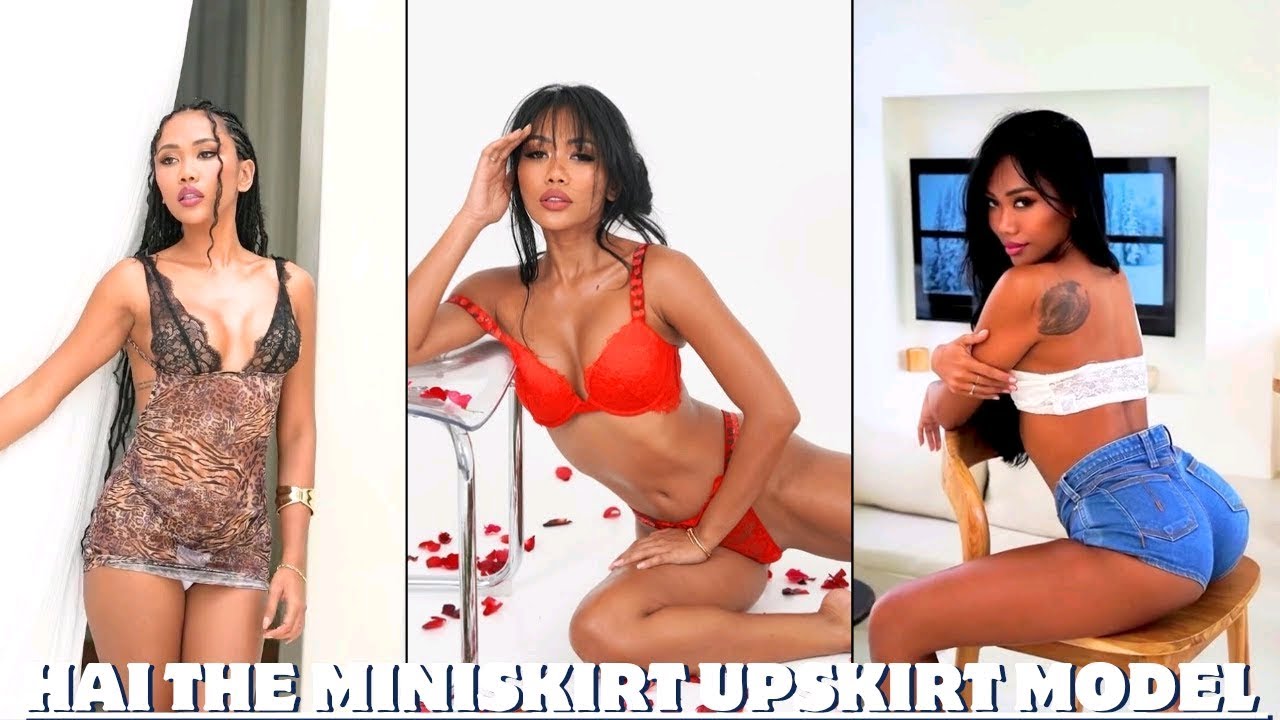 Hai The Pretty Curvy Miniskirt Upskirt Model 