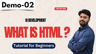 UI Development Demo 02 | What Is HTML | Tutorial for Beginners | +91 8978345335