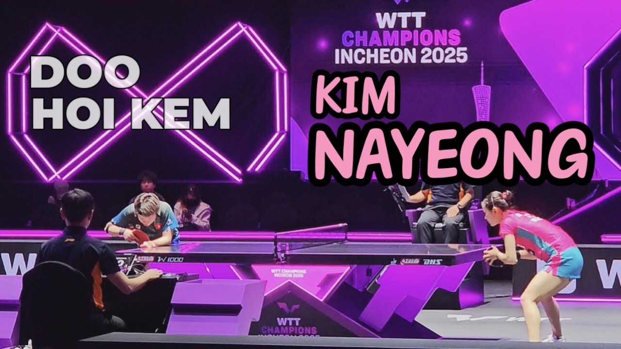 🏓 김나영 vs 두호이켐🔥[WTT CHAMPIONS INCHEON 2025] #tabletennis #pingpong # ...
