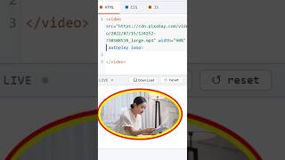 HTML Video Circle and Ellipse Shapes #coding #website #htmltutorial