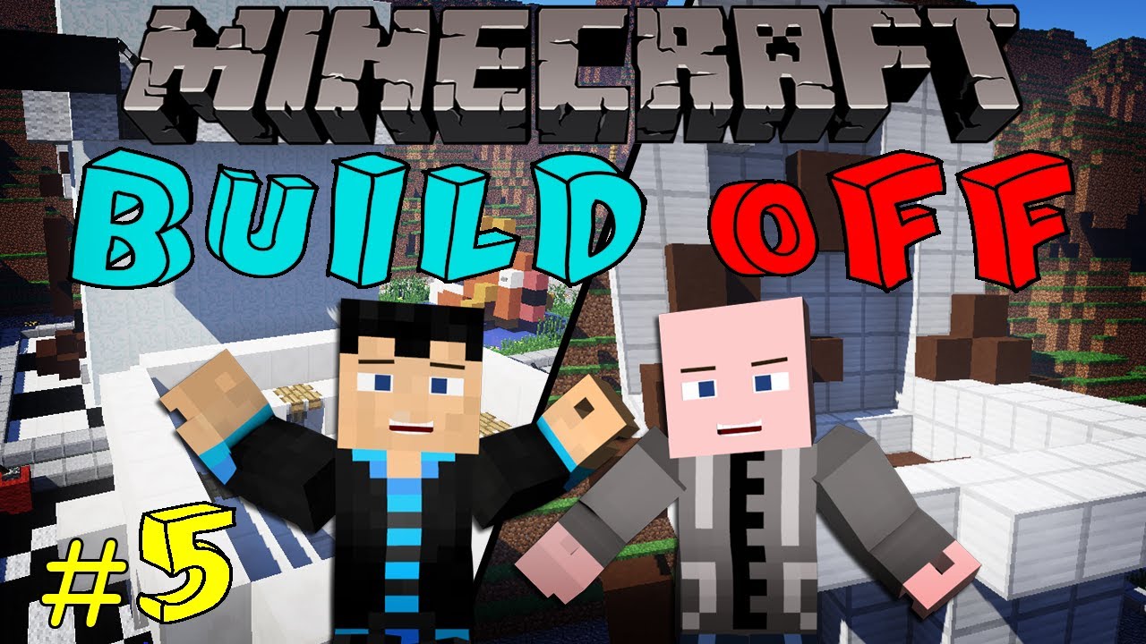 Minecraft: BUILD OFF - #5 - TOILETS w/ StrauberryJam & Vasehh