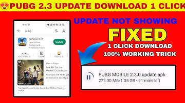 pubg 2.3 update not showing in playstore 🔥 pubg 2.3 update download kaise kare 🔥 pubg 2.3 update apk