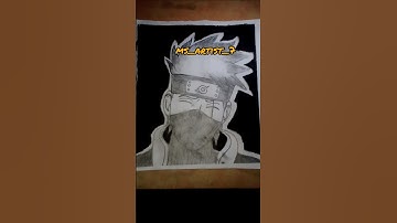 "Kakashi Drawing || Anime Sketch #shorts #art #anime #kakashi #sketch