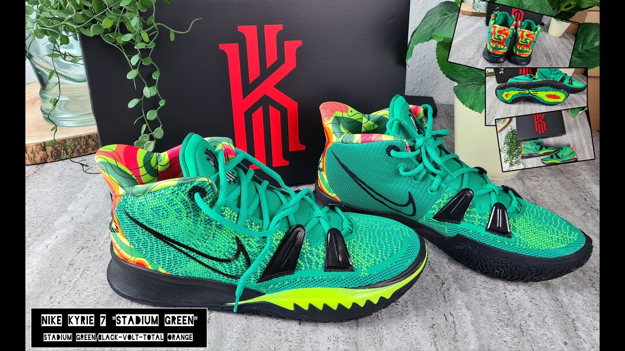 Nike Kyrie 7 Stadium Green - On Feet and Check - Okay 89% ? - YouTube