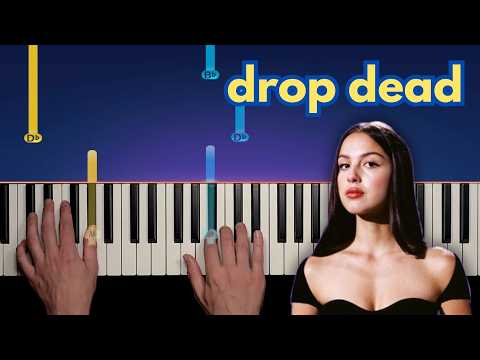 Olivia Rodrigo - drop dead - Easy Piano Tutorial