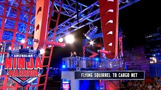 Flying Squirrel to Cargo Net | Australian Ninja Warrior 2018