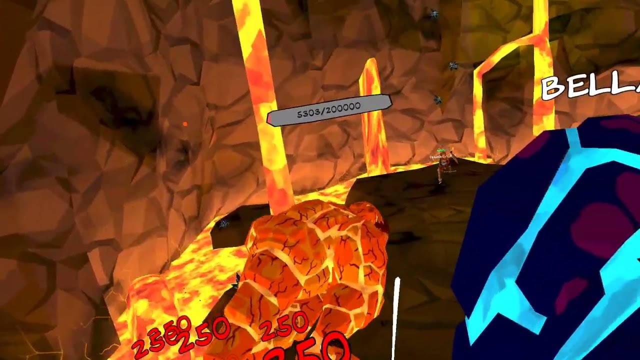 Killing Magmadon with a guest in UG (VR)