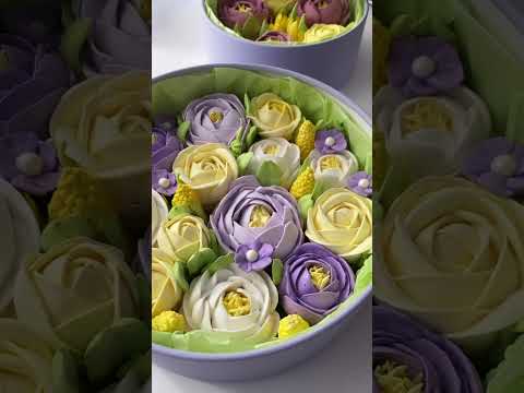 Зефирные цветы Букет из зефирных цветов #shorts #shortsvideo