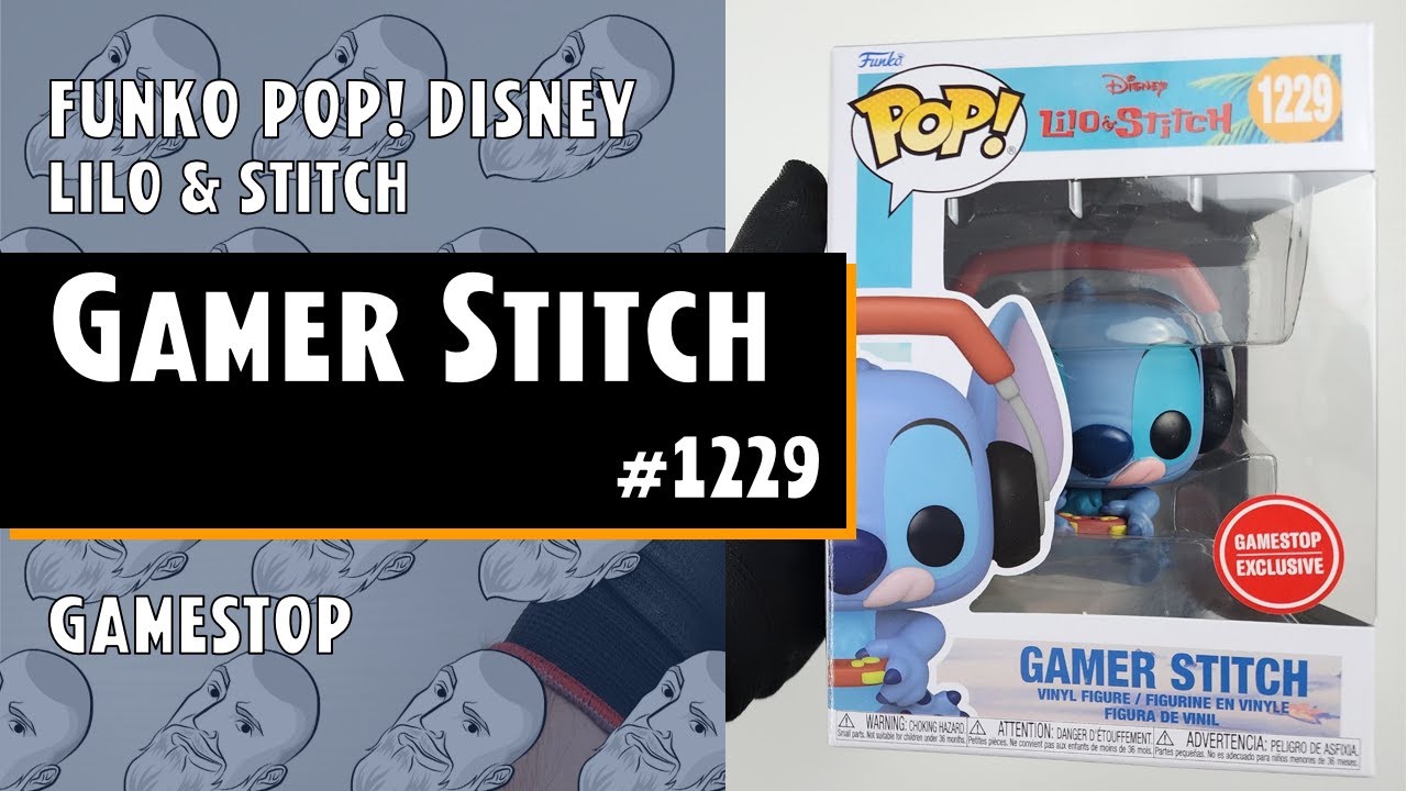 Funko Pop Gamer Stitch - 1229 - GameStop // Just One Pop Showcase 