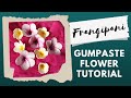 GUM PASTE FRANGIPANI FLOWER TUTORIAL