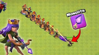 New Monolith Arrow vs Every Level Defense - Clash of Clans