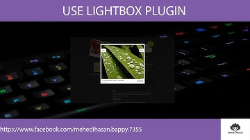 Learn To Use Jquery Lightbox Plugin Easily Tutorial In Bangla