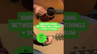 Beginner Guitar Tutorial - How to Play an E Minor Rhythm (Play Like Billy Strings)