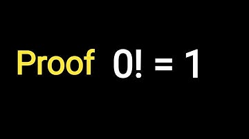 Proof of zero factorial equals one || permutations and combinations
