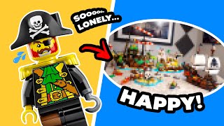 I Built the Ultimate 🏴‍☠️🏝️LEGO PIRATE Paradise! #challenge