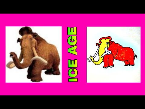 How to draw MANNY from ICE AGE easy step by step/ICE AGE2