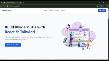 Build a Simple Company Website Part 1- 2025 | React + Tailwind CSS Tutorial  for Beginners