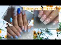 Diseños UÑAS con FLORES /  UÑAS ACRILICAS GEL SEMIPERMANENTE / best nail desings / NAIL ART IDEAS