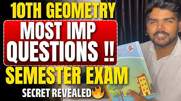 10th Geometry | Most IMP Questions for Semester Exam | SECRET REVEALED !! | PRADEEP GIRI SIR