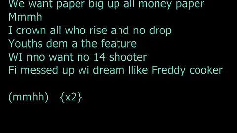 Tommy Lee Sparta - We Want Paper (Lyrics)