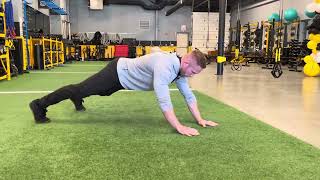 High Plank Walkout (plank progression)
