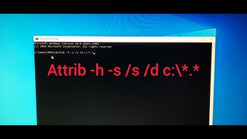 how to delete virus using command prompt(cmd) tagalog