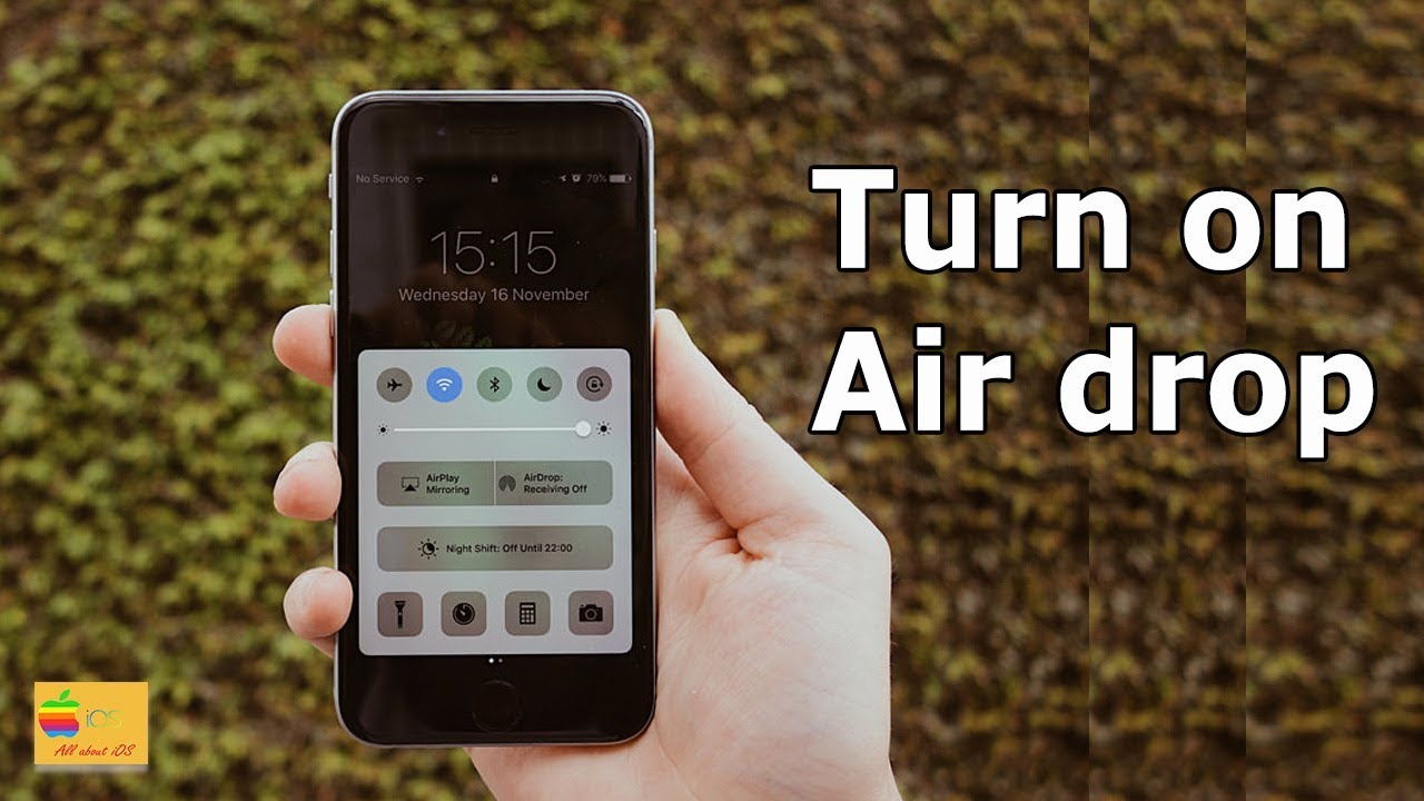 turn on airdrop iphone